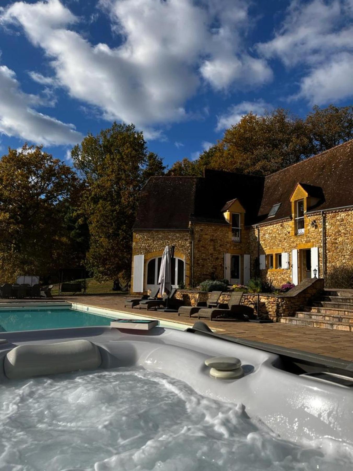 Luxury Chateau W. Pool & Hot Tub In Dordogne بيناك إي كازوناك المظهر الخارجي الصورة